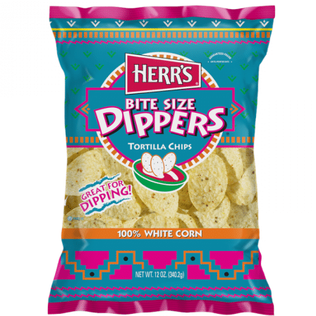 Herr's Bite Size Dipper Tortilla Chips (340g)