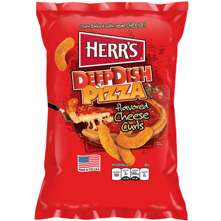 Herr's Deep Dish Pizza Curls (198g)