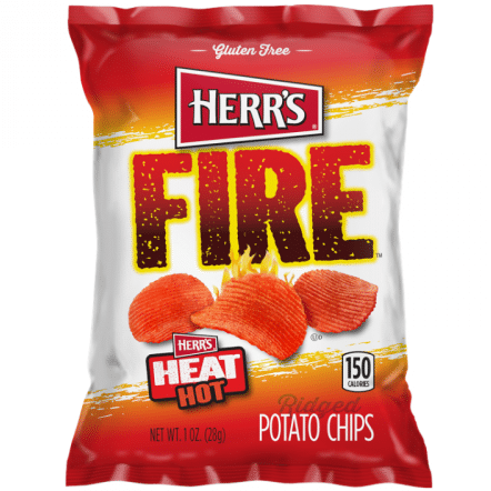 Herr's Fire Ridged Potato Chips (29g)