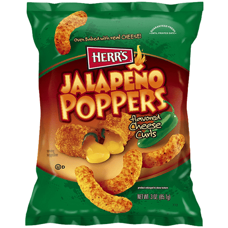 Herr's Jalapeno Poppers Cheese Curls (85g)