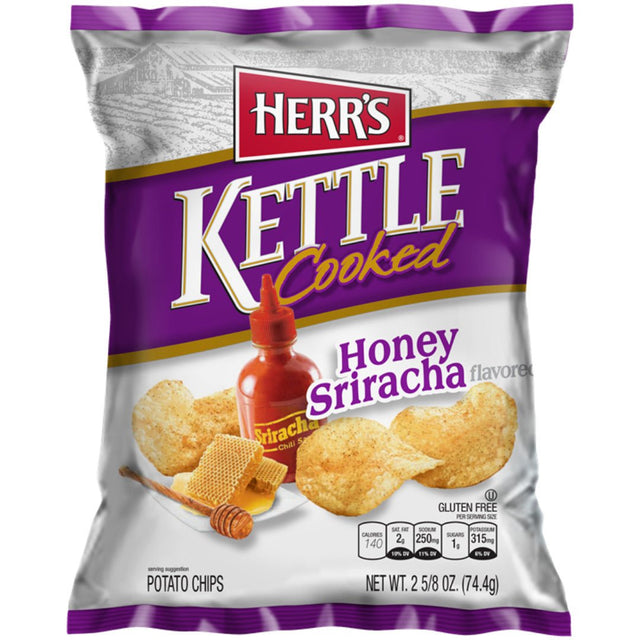 Herr's Kettle Cooked Honey Sriracha Potato Chips (141g)