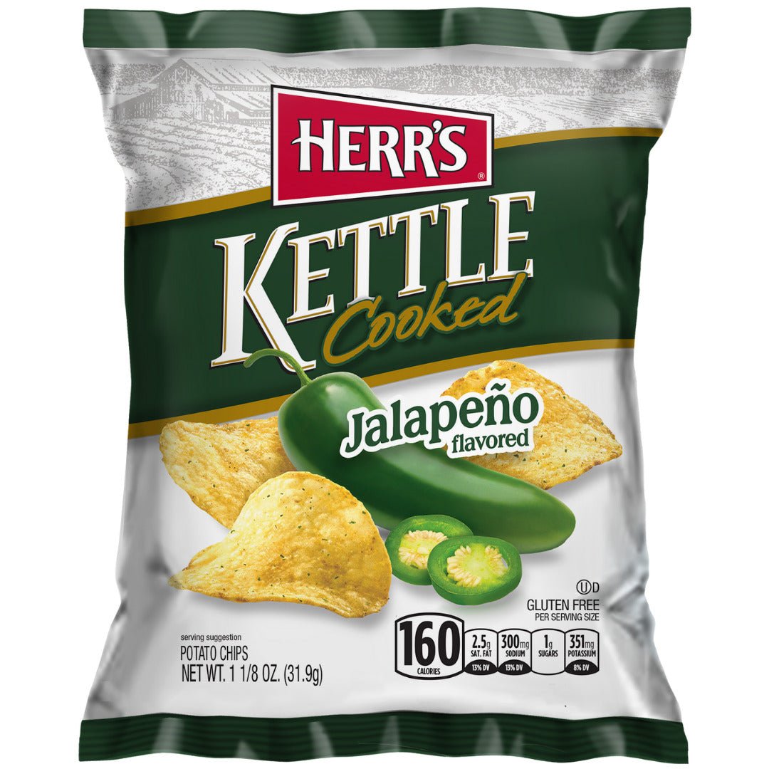 Herr's Kettle Cooked Jalapeno Potato Chips (141g)