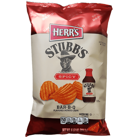 Herr's Stubb's Spicy Bar-B-Q Potato Chips (184.3g)