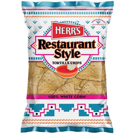 Herr's White Corn Tortilla Chips (255g)