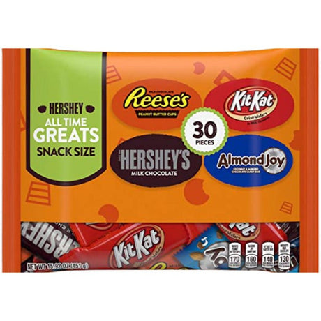 Hershey's All Time Greats Snack Size Assortment Bag (30pcs)