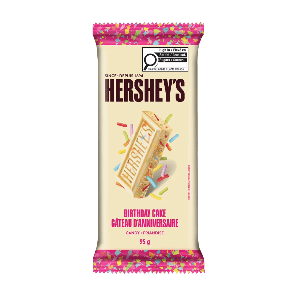 Hersheys Birthday Cake Chocolate Bar 95g CANADA