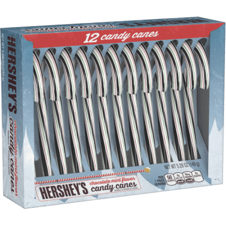 Hershey's Chocolate Mint Candy Canes (150g)