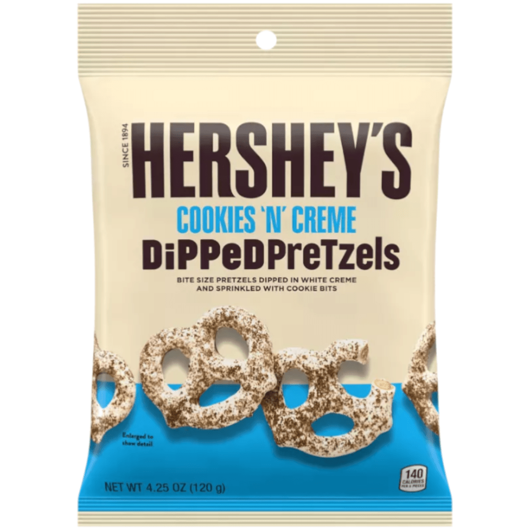 Hershey's Cookies 'N' Cream Dipped Pretzels (120g)