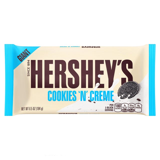Hershey's GIANT BAR Cookies 'N' Creme (208g)