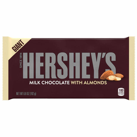 Hershey's GIANT BAR Milk Chocolate with Almonds (208g)