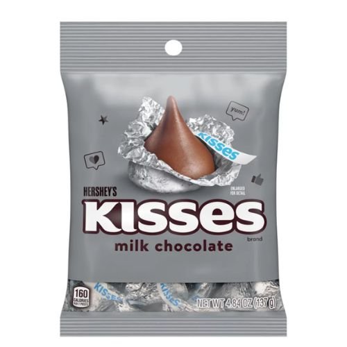 Hersheys Kisses Milk Chocolate Peg Bag