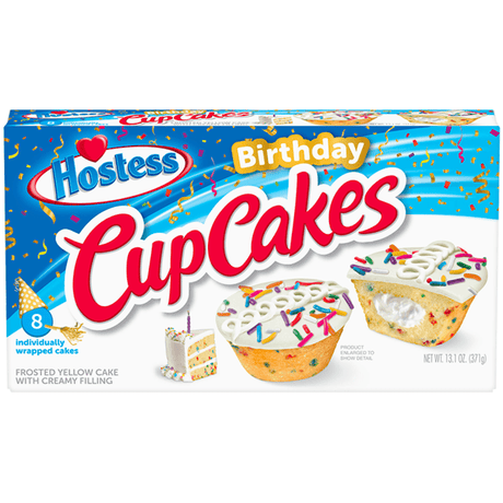 Hostess Birthday Cupcakes (Box of 8)