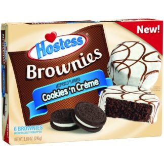 Hostess Brownie Cookies and Cream - Box of 6 brownies