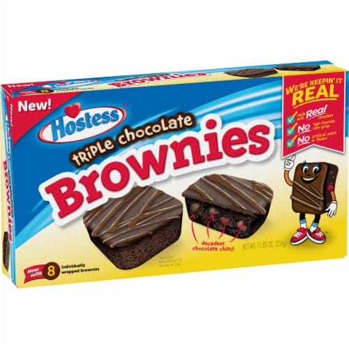 Hostess Brownies Triple Chocolate (Box of 8)