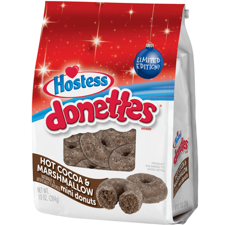 Hostess Donettes Hot Cocoa and Marshmallow Mini Donuts (298g)
