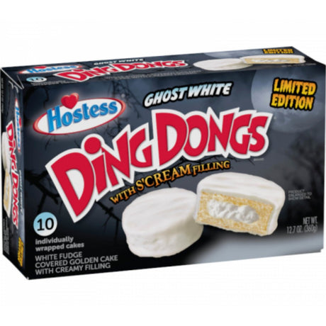 Hostess Ghost White Fudge Ding Dongs (360g)
