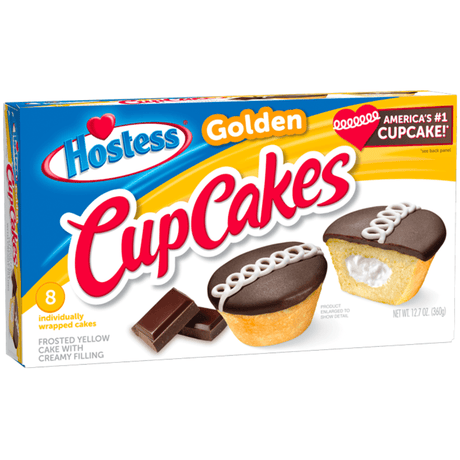 Hostess Golden Cupcakes (Box of 8)