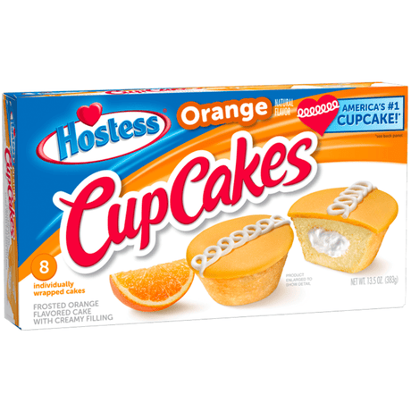 Hostess Orange Cupcakes (Box of 8)