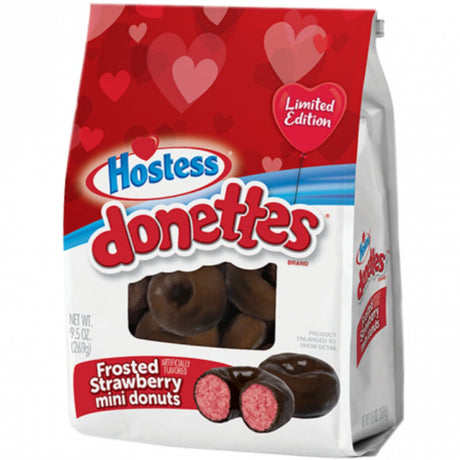 Hostess Valentines Frosted Strawberry Mini Donuts (269g)