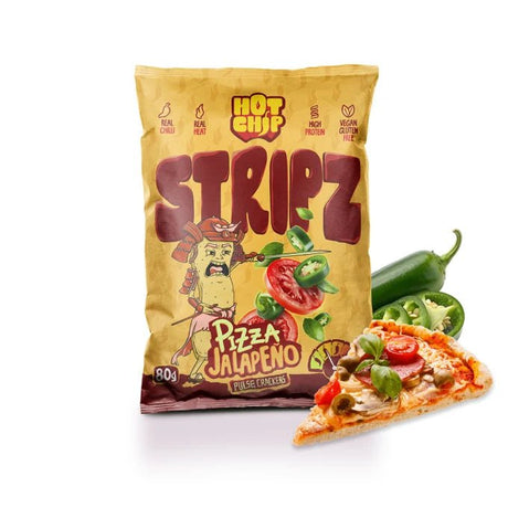 Hot Chip Chilli Stripz Pizza Jalapeno Bag 80g