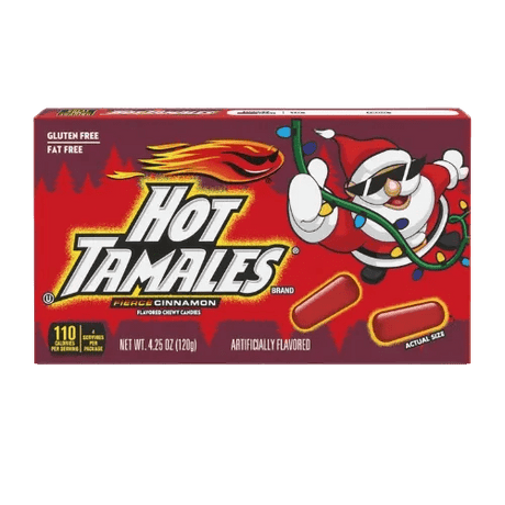 Hot Tamales Fierce Cinnamon Holiday Theatre Box 120g USA