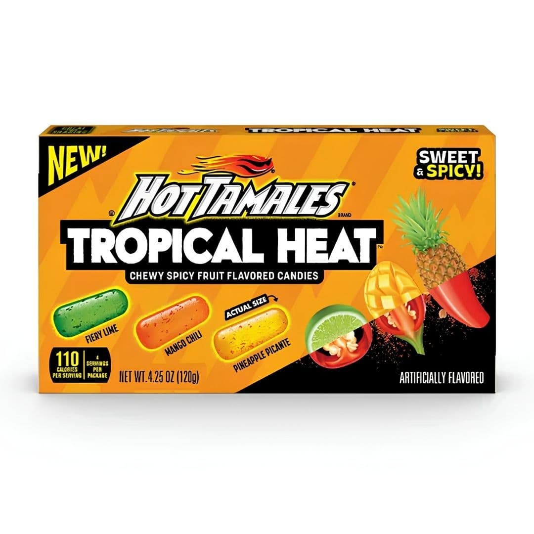 Hot Tamales Tropical Heat Theatre Box 120g USA
