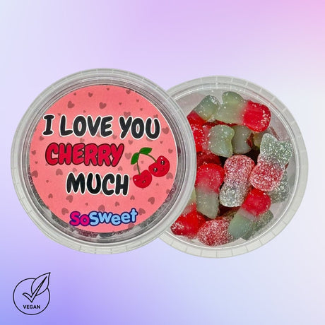 'I Love You Cherry Much' Sweets Mini Tub (170g)