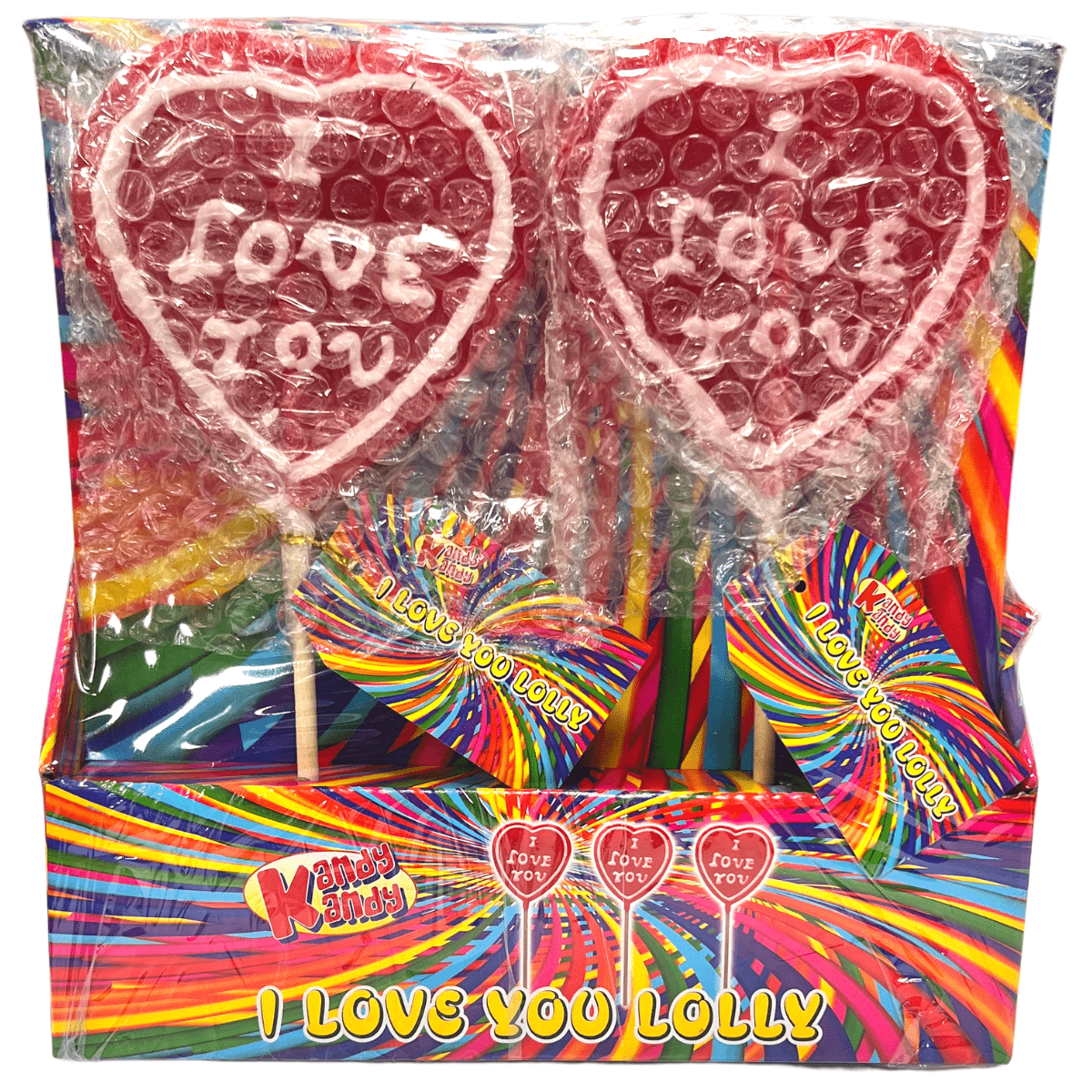 Kandy Kandy I Love You Heart Lolly 100g SoSweet kandy-kandy-i-love-you-heart-lolly-100g-sosweet