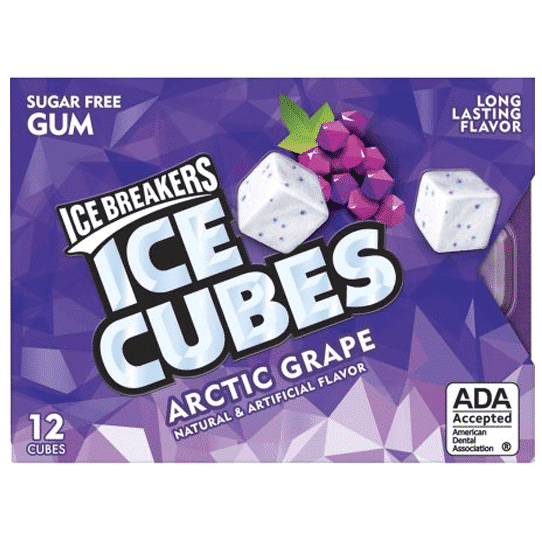 Ice Breakers Ice Cubes Arctic Grape (12 Cubes) (BB Expired 31-01-22)