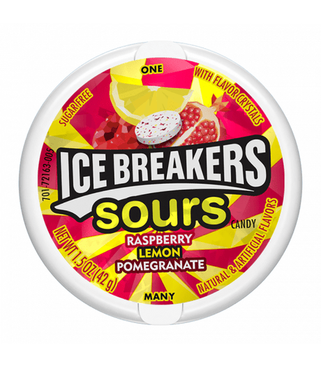 Ice Breakers Sours Raspberry, Lemon and Pomegranate (42g)