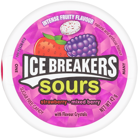 Ice Breakers Sours Strawberry and Mixed Berry (42g)