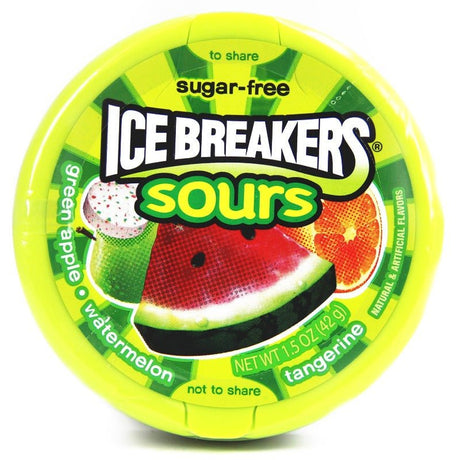 Ice Breakers Sours Watermelon, Green Apple and Tangerine (42g)