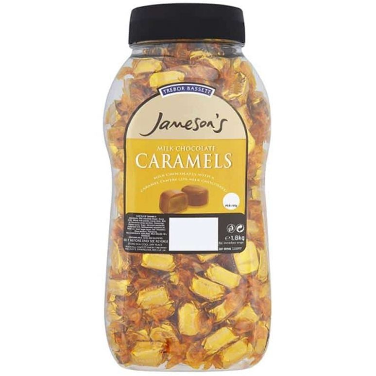 Jamesons Chocolate Caramels Jar