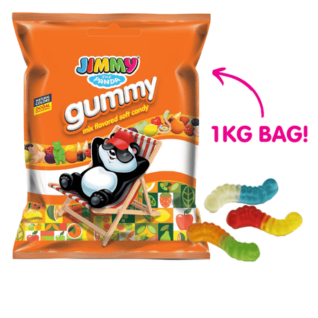 Jimmy Mini Gummy Worms (1kg)