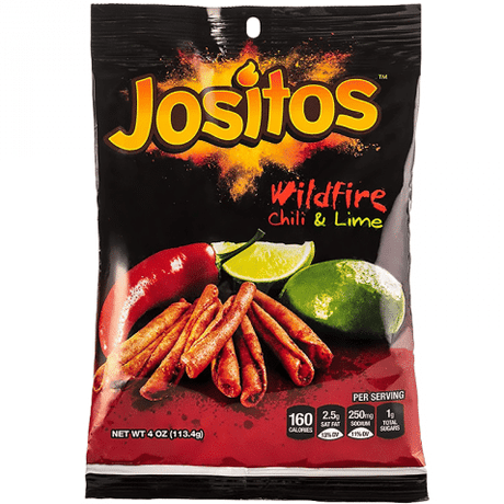 Jositos Tortilla Chips Wildfire Chilli And Lime (113g)