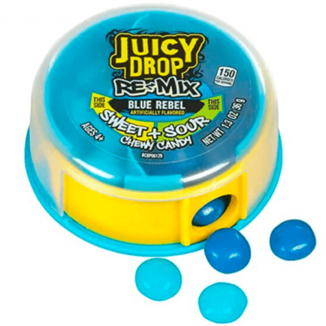 Juicy Drop Re-Mix Blue Rebel Sweet & Sour Candy (37g) USA