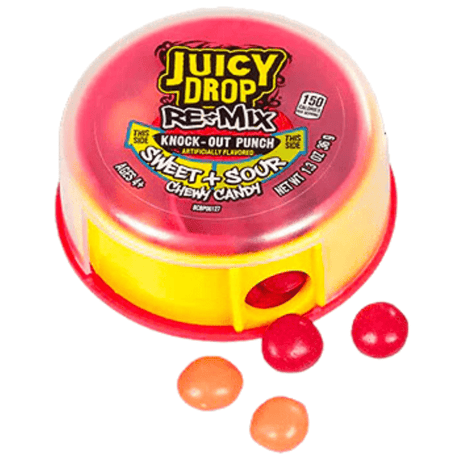 Juicy Drop Re-Mix Knock Out Punch Sweet & Sour Candy (37g) USA
