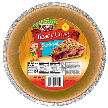 Keebler Ready Crust 9 Inch Shortbread Pie Crust (170g)