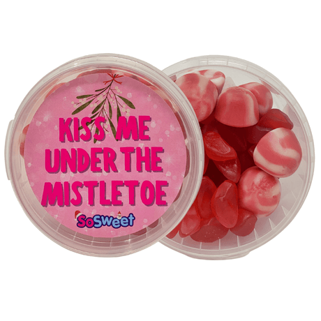'Kiss Me Under The Mistletoe' Sweets Tub (170g)