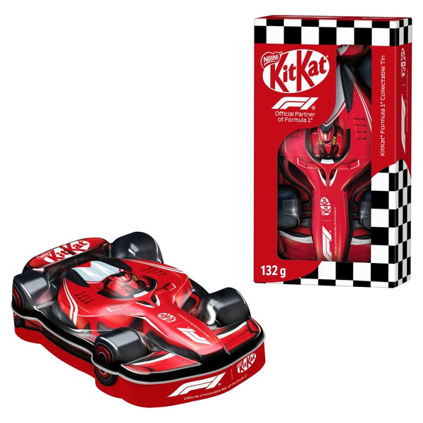 KitKat F1 プレミアムモデルカー KitKat F1 Milk Chocolate Collectable Tin Car 132g – SoSweet