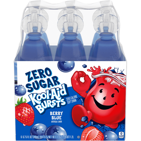 Kool-Aid Burst Berry Blue Zero Sugar 6 Pack (200ml)