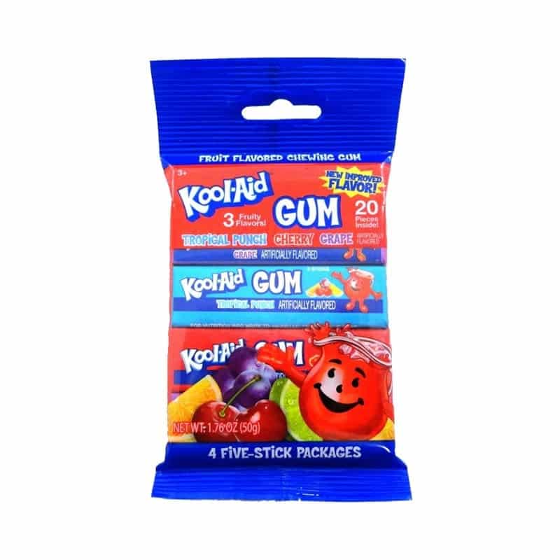 Kool-Aid Gum 4 Pack Peg Bag (50g)