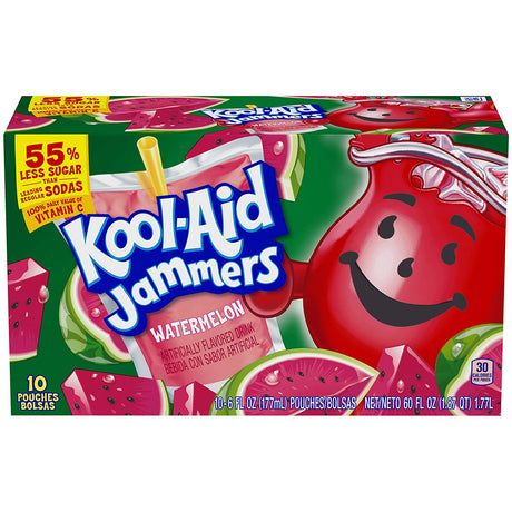 Kool-Aid Jammers Watermelon (Pack of 10) (BB Expired 04-11-21)