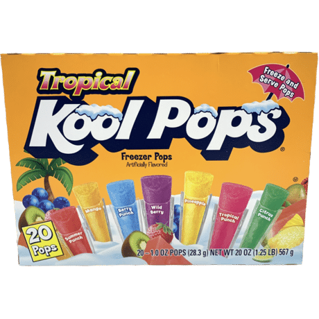 Kool Pops Freezer Pops Tropical (20pcs) (567g)