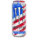 Monster Energy Zero Sugar Stars and Stripes Can Blue Razz 473ml USA