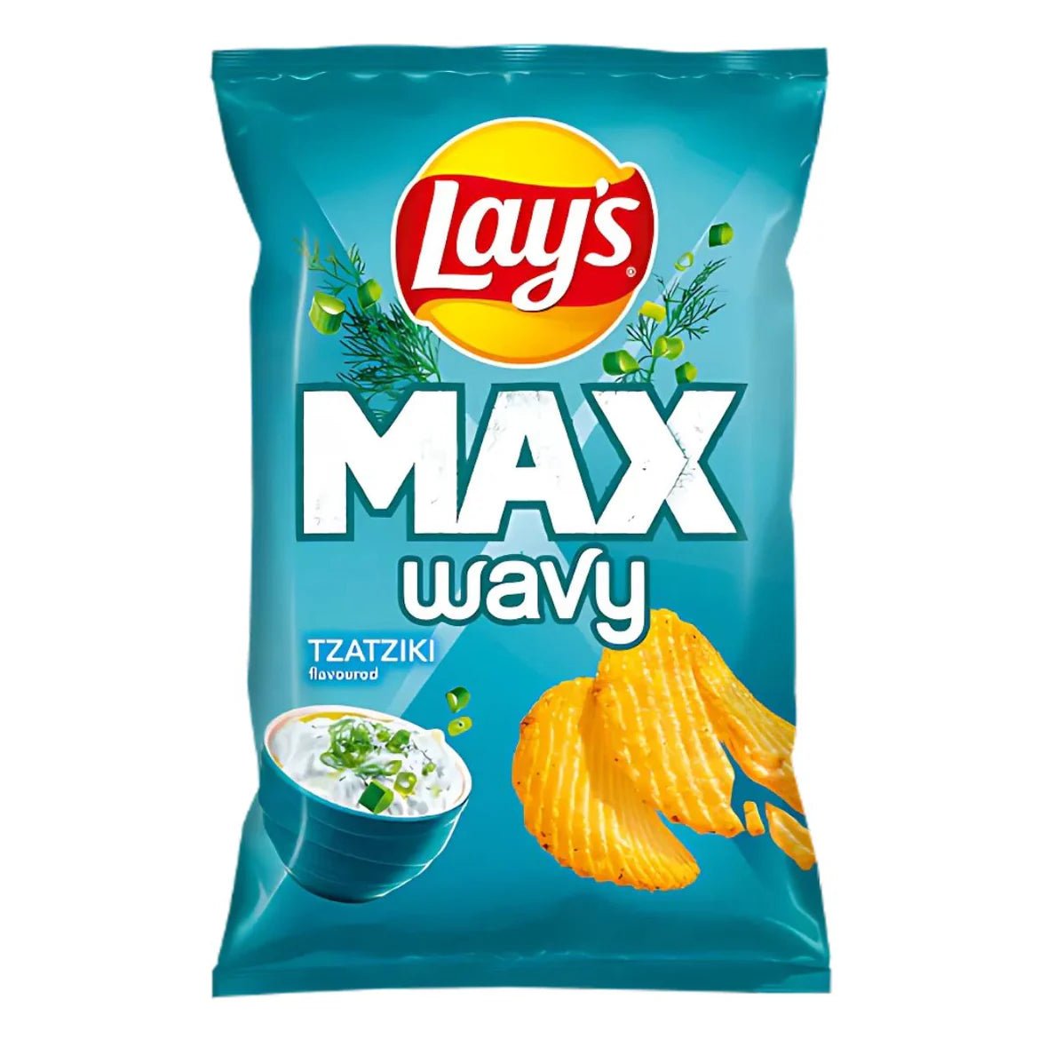 Lays Max Wavy Tzatziki Bag 120g
