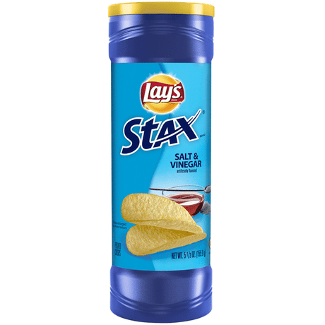 Lay's Stax Salt and Vinegar (156g) (Best Before Expiring 28/02/23)