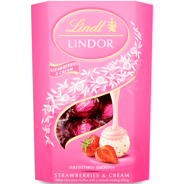 Lindt Lindor Gift Box Strawberries &amp; Cream (200g)