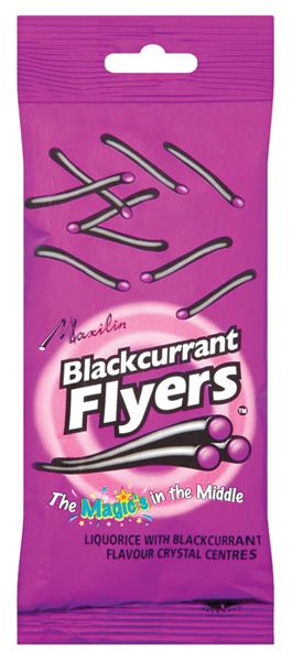 Liquorice Flyers Blackcurrant (90g)