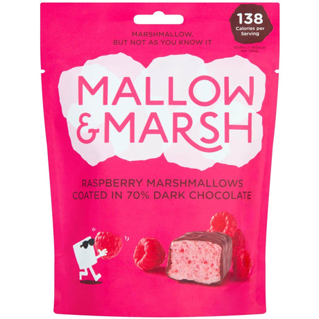 Mallow And Marsh Marshmallow Pouch Dark Chocolate and Raspberry (100g)